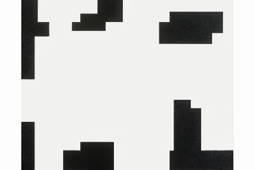 Aurelie Nemours, Nombre et Hasard N+H 911, 1991 100 x 100 cm Huile sur toile